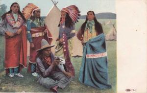 Indian inspecting Revolver Unsigned painting - pm 1908