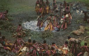 Postcard Fiji FIrewalking