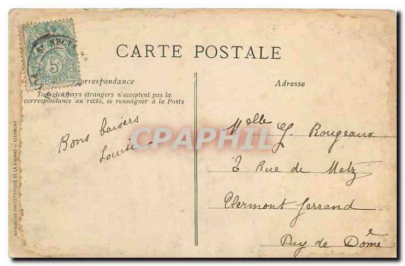 Old Postcard Auvergne picturesque Saint Nectaire Hotel du Parc