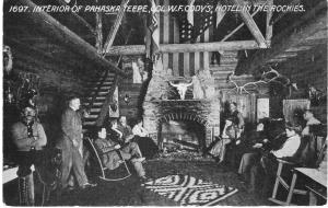 Interior of Pahaska Teepe, Col. W. F. Cody's Hotel in the Rockies