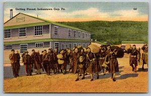 US Army  Getting Placed  Indiantown Gap  Pennsylvania   Postcard