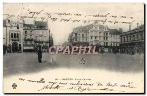 Old Postcard Poitiers Place d & # 39Armes