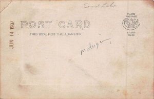 DS1/ Sand Lake Michigan RPPC Postcard c1910 Baseball Team Uniforms 327