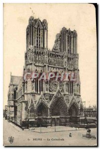 Old Postcard Reims Cathedrale