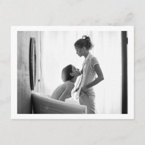 Erotic, Sensual, May I? Lesbian, Romantic, Breasts Modern Postcard Z256998