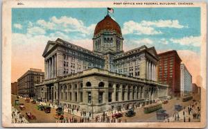 postcard IL - Post Office and Federal Building, Chicago