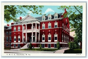c1940 YWCA Charleston Exterior Building West Virginia Vintage Antique Postcard