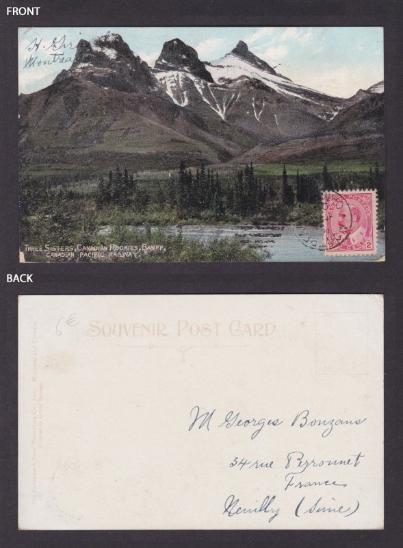 Postcard, CANADA, Banff, The Three Sisters