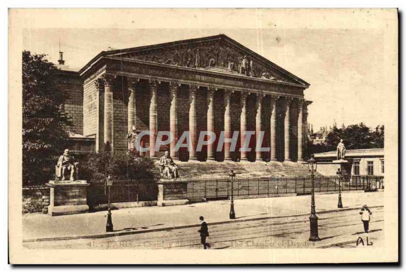 Old Postcard Paris Chamber of Deputies