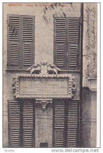 Casa di Cristoforo Colombo, Genova, Liguria, Italy, 00-10s