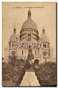 Postcard Old Montmartre the Basilique du Sacre Coeur