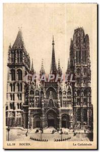 Rouen Old Postcard The cathedral