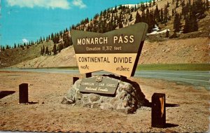 Colorado Monarch Pass At Continental Divide 1974