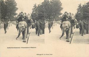 Lot 2 early stereo views France Paris Acclimatization Garden elephant ride