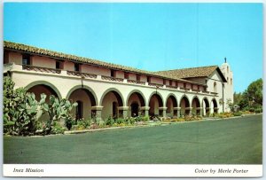 Postcard - Inez Mission - Solvang, California