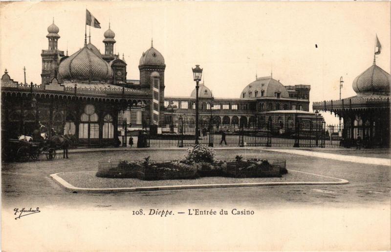 CPA DIEPPE Entrée du Casino (415788)