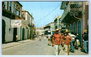 Street Scene ST. THOMAS Virgin Islands Postcard