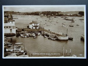 Cornwall FALMOUTH Custom House Quay c1940's RP Postcard