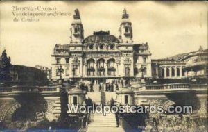 La Partie Anterieure du Casino Monte Carlo, France, Carte, Unused 