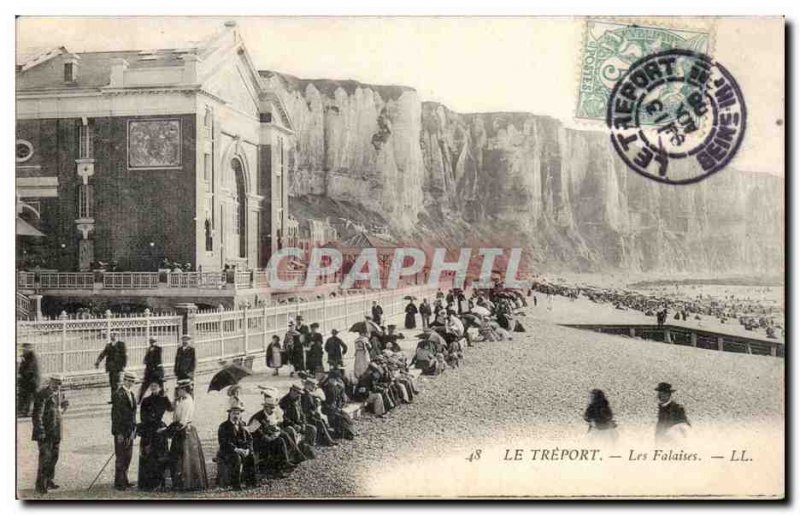Treport - Cliffs - Old Postcard