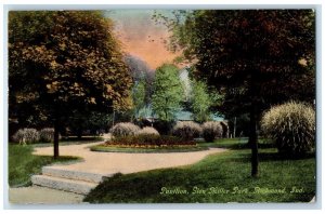 c1910's Pavilion Glen Miller Park Richmond Indiana IN Posted Antique Postcard