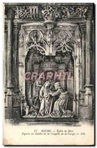 Postcard Old Brou Church Bourg Figures From the Altarpiece of the Chapel of t...