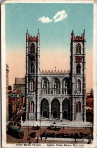 Canada Notre Dame Montreal Vintage Postcard 09.78