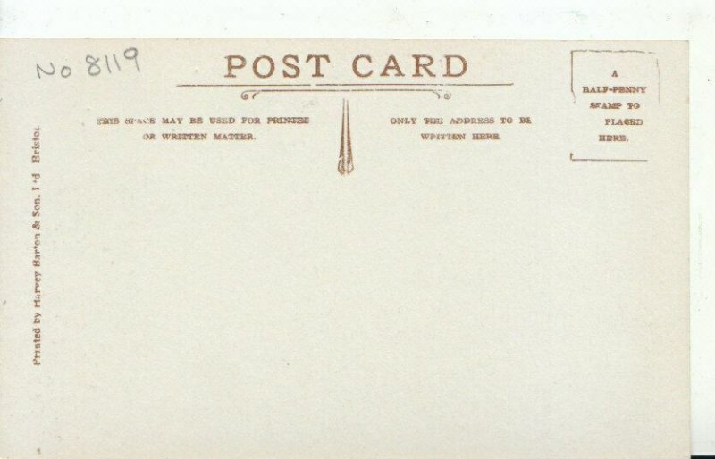 Wales Postcard - Tintern Abbey from Chepstow Road - Monmouthshire - Ref 9197A