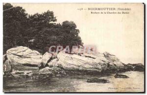 Old Postcard Noirmoutier Rocks the House of Dames