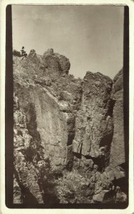 RPPC Rocky Mountains in Montana Real Photo Postcard