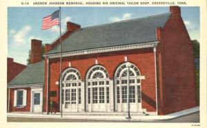 Andrew Johnson Memorial Original Tailor Shop - Greeneville TN Tennessee - Linen