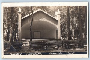 1916 Music Pavilion View Gowrie Iowa IA Posted RPPC Photo Postcard