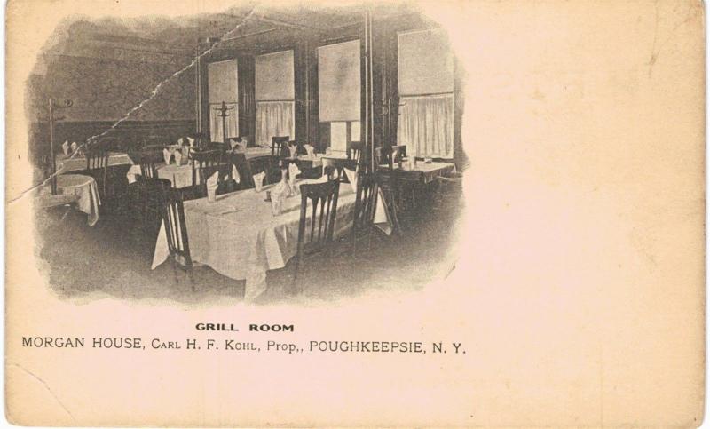 Poughkeepsie Morgan House Grill Room 1901     NY 