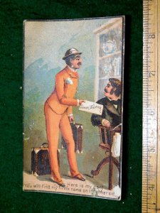 1870s-80s Samuel Wastrick, Salesman Nice Oddball Image Victorian Trade Card F19