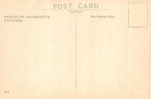 L338 Humanized Frog and Mouse anthropomorphic R Caldecott comic postcard