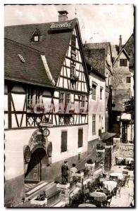 Postcard Old Rudesheim am Rhein Drosselgasse Partie am Drosselhof