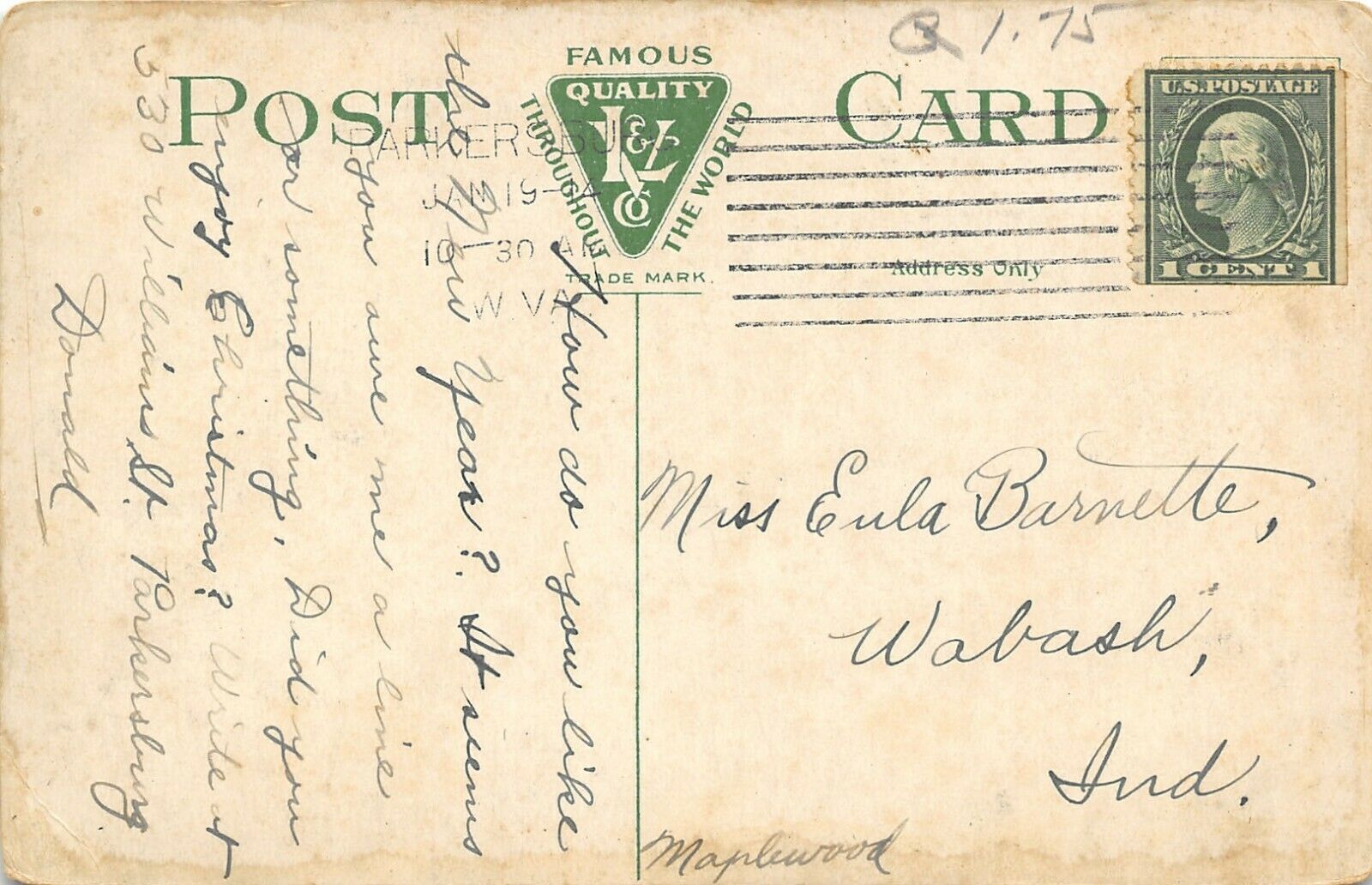 Parkersburg West VirginiaStrange Hanging Light From Post Office