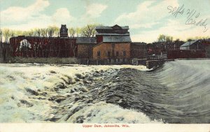 LPS25 JANESVILLE Wisconsin Upper Dam Postcard