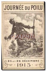 Old Postcard Army Day of Hairy 25 and December 26, 1915