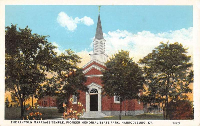 pioneer memorial state park harrodsburg kentucky L4703 antique postcard