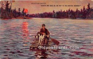 Hunter and Dog on the way to the Hunting Grounds Hunting 1911 