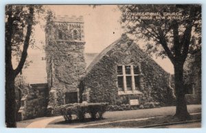 GLEN RIDGE, NJ New Jersey ~Essex County ~ CONGREGATIONAL CHURCH  c1940s Postcard