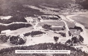 Fundy National Park New Brunswick Vintage Birds Eye Real Photo Canada Postcard