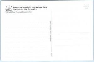Postcard - FDR's Office Chair at Campobello - Welshpool, Canada