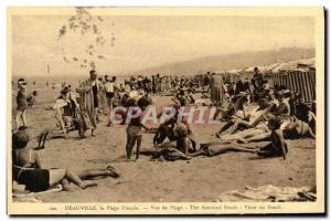 Old Postcard Deauville La Plage Fleurie Beach View