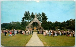 M-63593 Shrine Of Our Lady Of Lourdes St Anthony Franciscan Monastery Maine