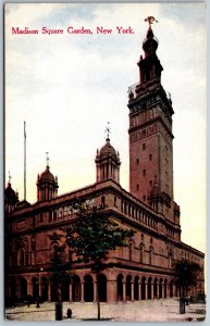 Vtg New York City NY Madison Square Gardens 1910s View Old Postcard