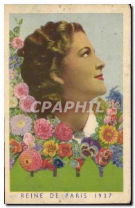 Old Postcard Queen of Paris 1937