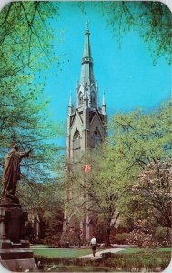 Sacred Heart Church University Notre Dame Postcard VTG UNP Dexter Vintage Unused 