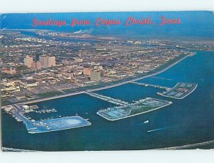 Pre-1980 AERIAL VIEW Corpus Christi Texas TX hs8342